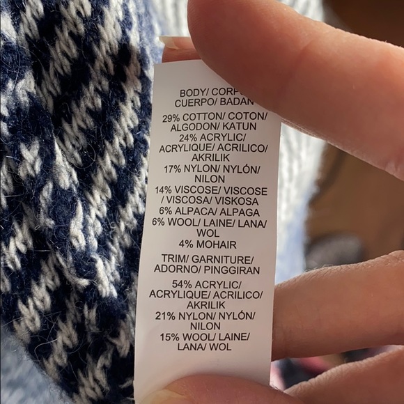 Lucky Brand plaid wool blend open long cardigan size XS - Picture 9 of 9